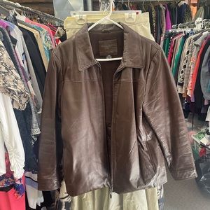 🤎Vintage Kathy Ireland Leather Coat